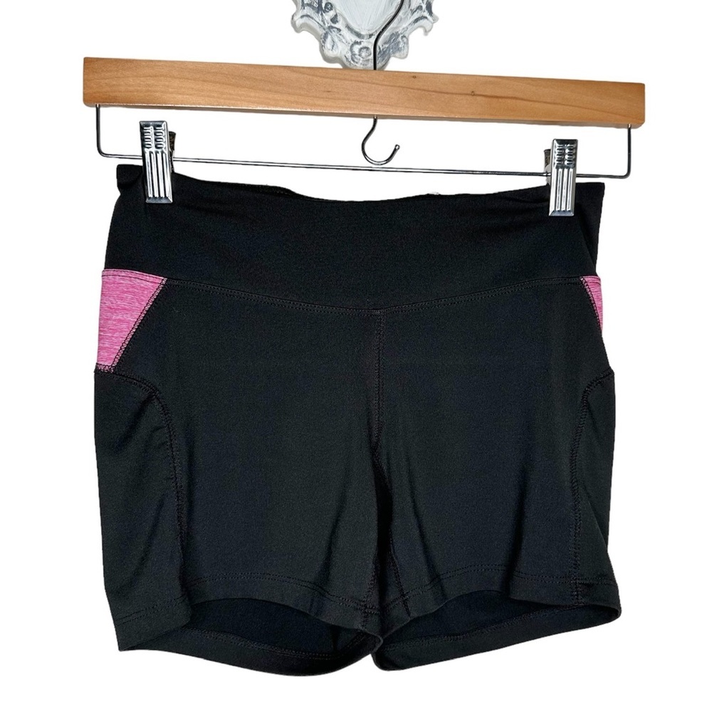 Rubber Doll black and pink athletic shorts
